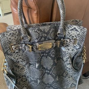 Soft skin Michael Kors snakeskin print leather bag  just lowered price firm